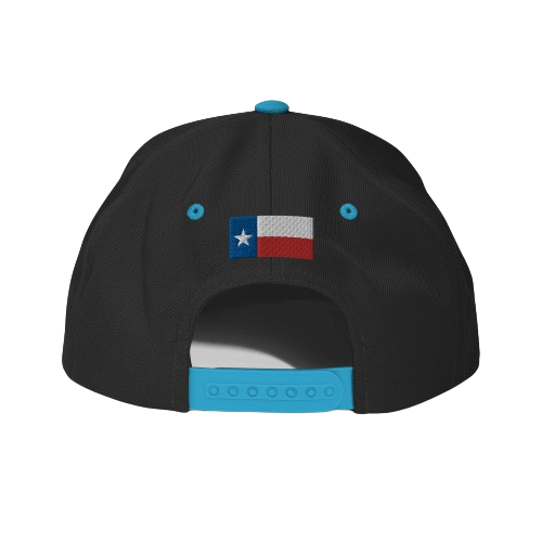 TEXAS style Snapback Hat (black-blue)