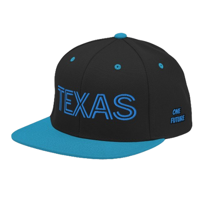 TEXAS style Snapback Hat (black-blue)