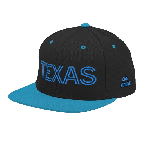 TEXAS style Snapback Hat (black-blue)